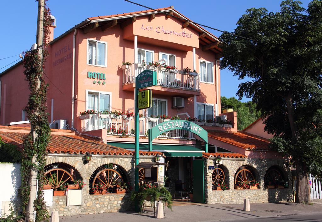Logis Hotel Restaurant Les Charmettes Argelès-sur-Mer Esterno foto